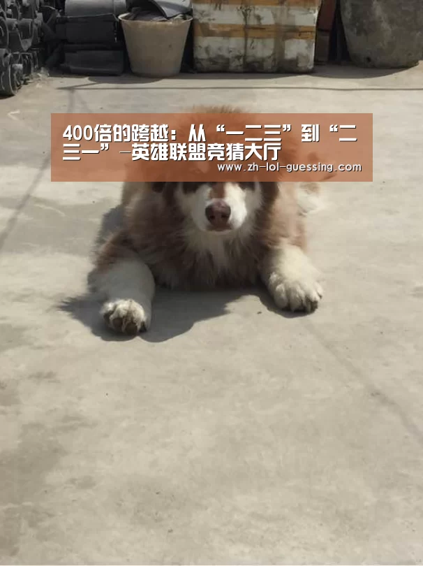 400倍的跨越:从“一二三”到“二三一”-英雄联盟竞猜大厅 (图2) 英雄联盟竞猜大厅
